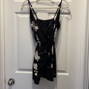 Floral embroidered romper